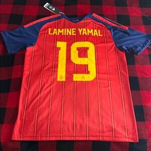 Spain 🇪🇸 #19 Lamine Yamal 2026 FIFA World Cup Adidas Home Jersey